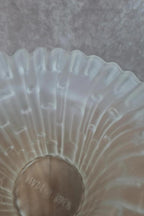 Vase vintage en verre dépoli givré – Made in Italy 🇮🇹