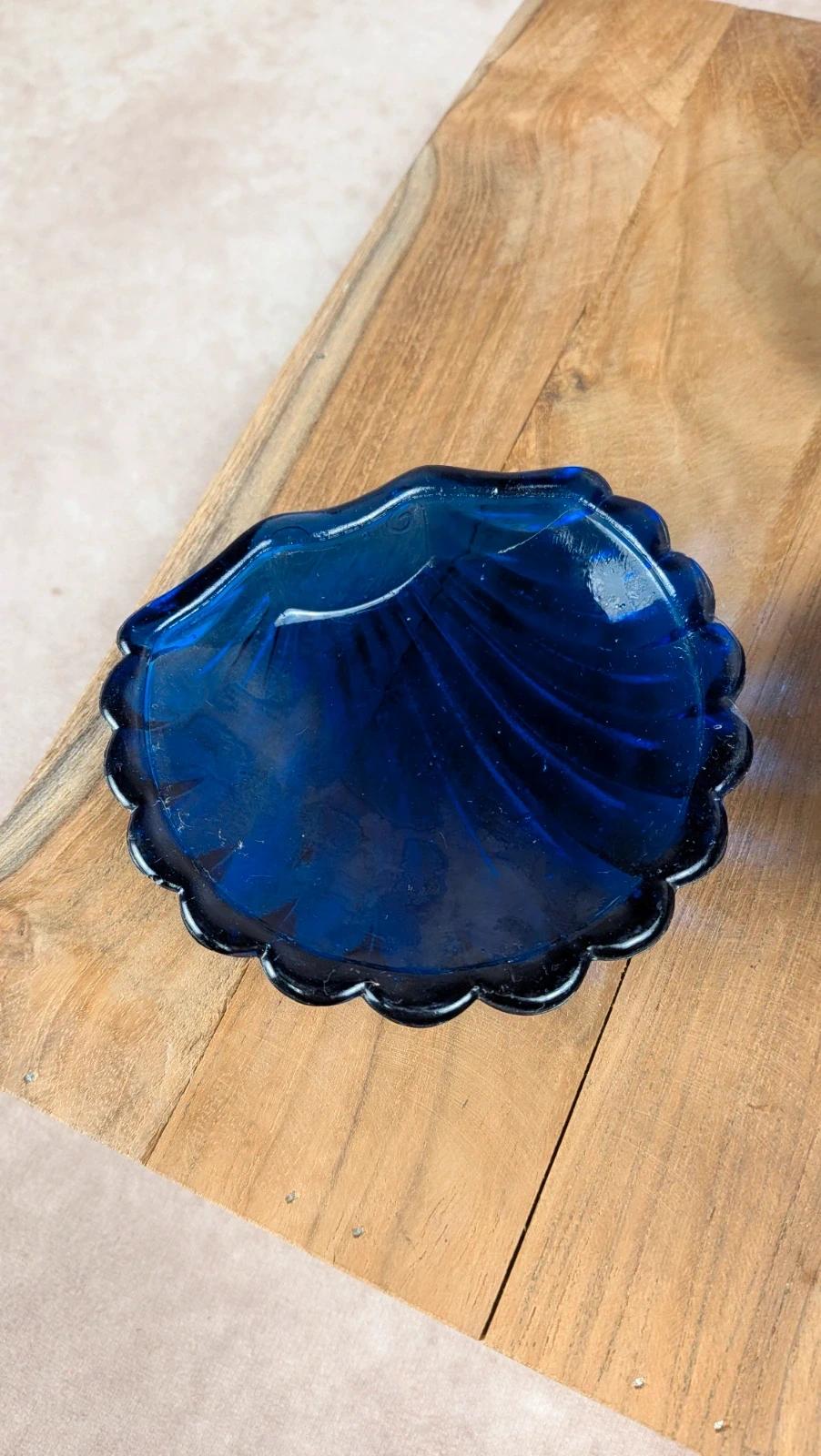 Beurrier vintage coquille en métal argenté