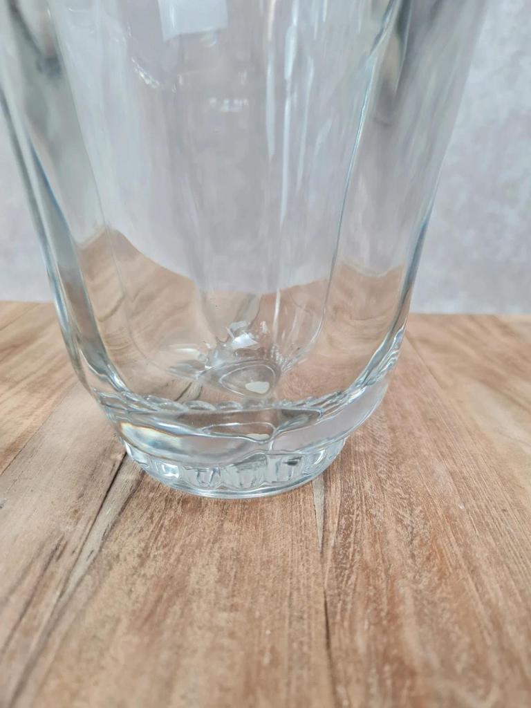 Vase en cristal épais, style Daum / Vsl