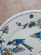 Assiette ancienne Gien Xixe – décor Corne d’abondance peint main 🎨🍃