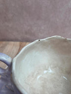 2 grandes tasses à petit déjeuner / chocolat Kg Lunéville avec soucoupes