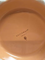Théière vintage Artichaut I.c.b. France rose pêche et dorures