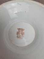 Soupière ancienne Gien décor chardons bleu moucheté terre de fer 🍲🌿