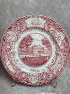Lot 4 Assiettes Wedgwood Georgia Historical Plates Mulberry Angleterre Vintage