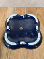 Boîte en porcelaine de Limoges bleu cobalt dorée à l’or fin 💙