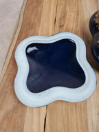 Boîte en porcelaine de Limoges bleu cobalt dorée à l’or fin 💙