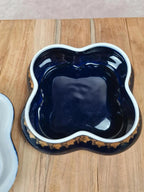 Boîte en porcelaine de Limoges bleu cobalt dorée à l’or fin 💙