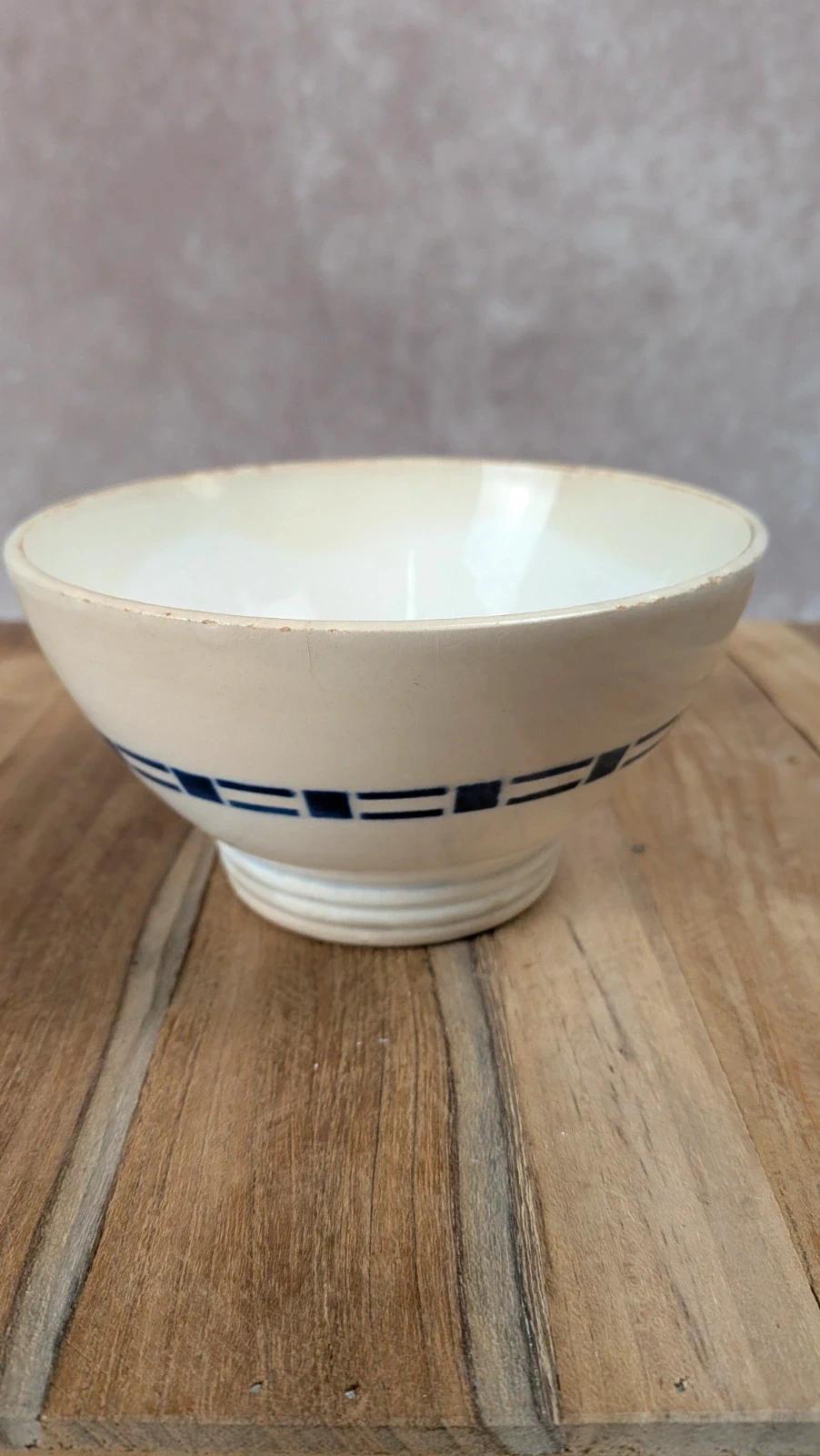 Bol ancien Digoin Sarreguemines – décor bleu