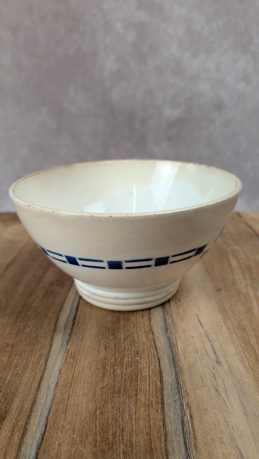 Bol ancien Digoin Sarreguemines – décor bleu