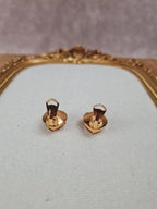 💛 Boucles d’oreilles vintage Ysl cœur ambré – Made in France