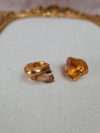 💛 Boucles d’oreilles vintage Ysl cœur ambré – Made in France