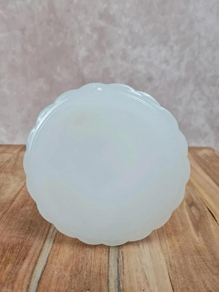 Bougeoir en opaline blanche vintage 🤍