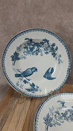 Lot de 2 assiettes creuses Longwy – modèle Mésange