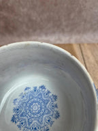 Grande tasse à chocolat ancienne Hamage Nord Renaissance – Terre de fer, décor bleu & blanc rare