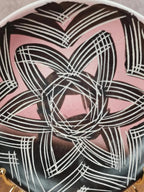 Coupelle signée Vallauris – attribuée à François Ré – motif étoile gravée vintage