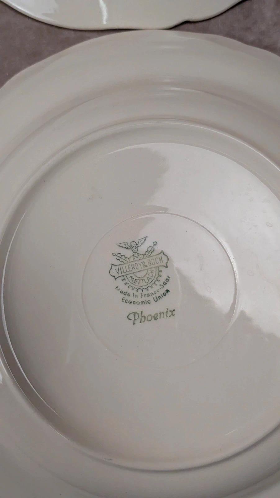 Lot de 6 assiettes creuses Villeroy & Boch – modèle Phoenix