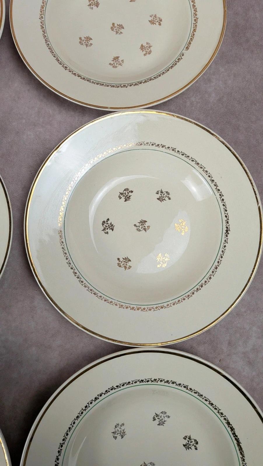 Lot de 6 assiettes creuses Gien