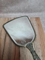 Ensemble de toilette ancien anglais Regent – brosse, glace & brosse à vêtements – style Art déco