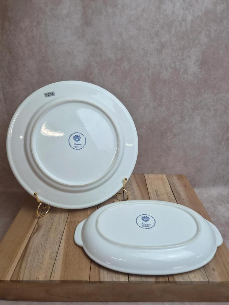 Lot 2 plats Villeroy & Boch Botanica – vitro-porcelaine – Luxembourg