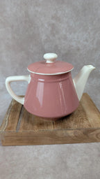 Théière vintage Villeroy & Boch Salam France rose poudré