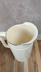 Grande cruche ancienne Sarreguemines à liserés dorés