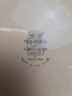 Grand plat Longchamp modèle Tulipes peint main diamètre 32 cm 🌷