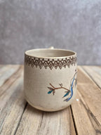 Tasse ancienne en terre de fer – décor japonisant – fin Xixe