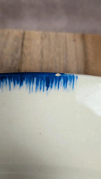 Plat ovale Gien – modèle Venise Poitevine peint main