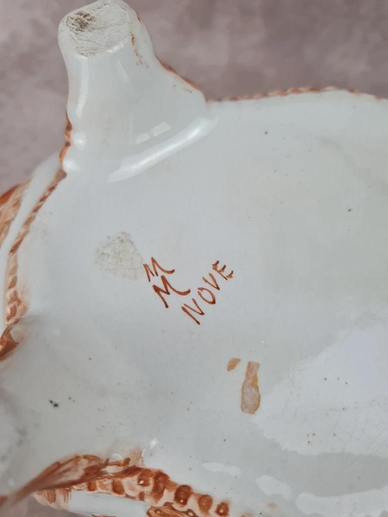 🏺 Soupière ancienne en faïence italienne – attribuée à Nove 🇮🇹