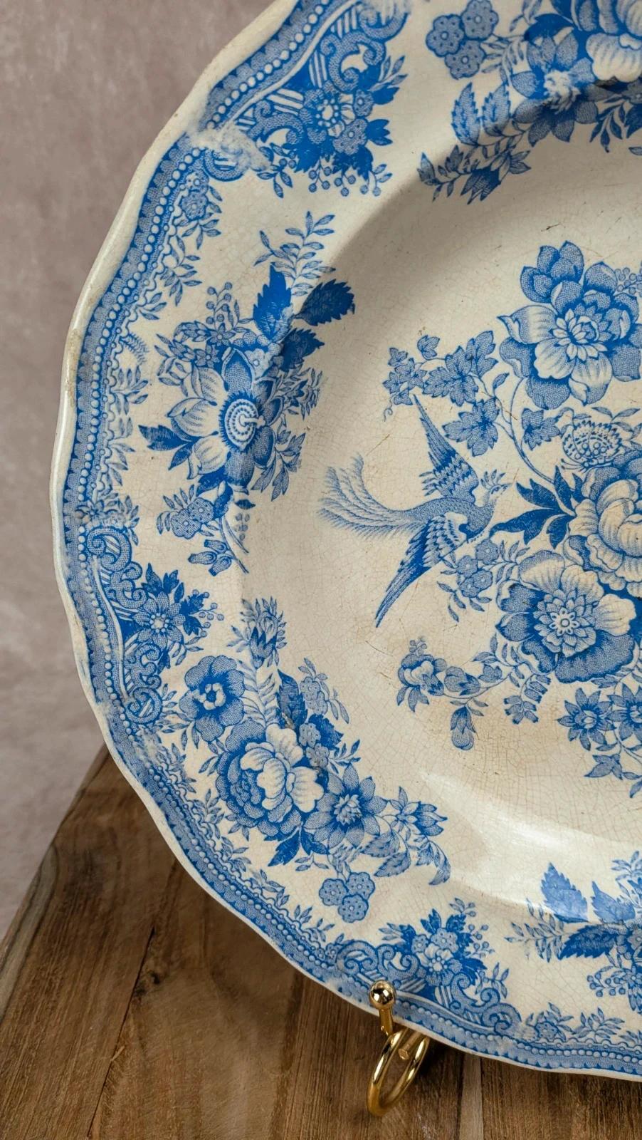 Plat ancien anglais – motif “asiatic Pheasants”