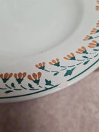 Lot de 2 assiettes creuses Kg Lunéville modèle Moselle 🌿🍂 terre de fer