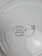 Lot de 4 assiettes à dessert Kg Lunéville – Modèle Lucien