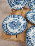 Lot de 7 sous-tasses Johnson Bros Coaching Scenes 🐎💙