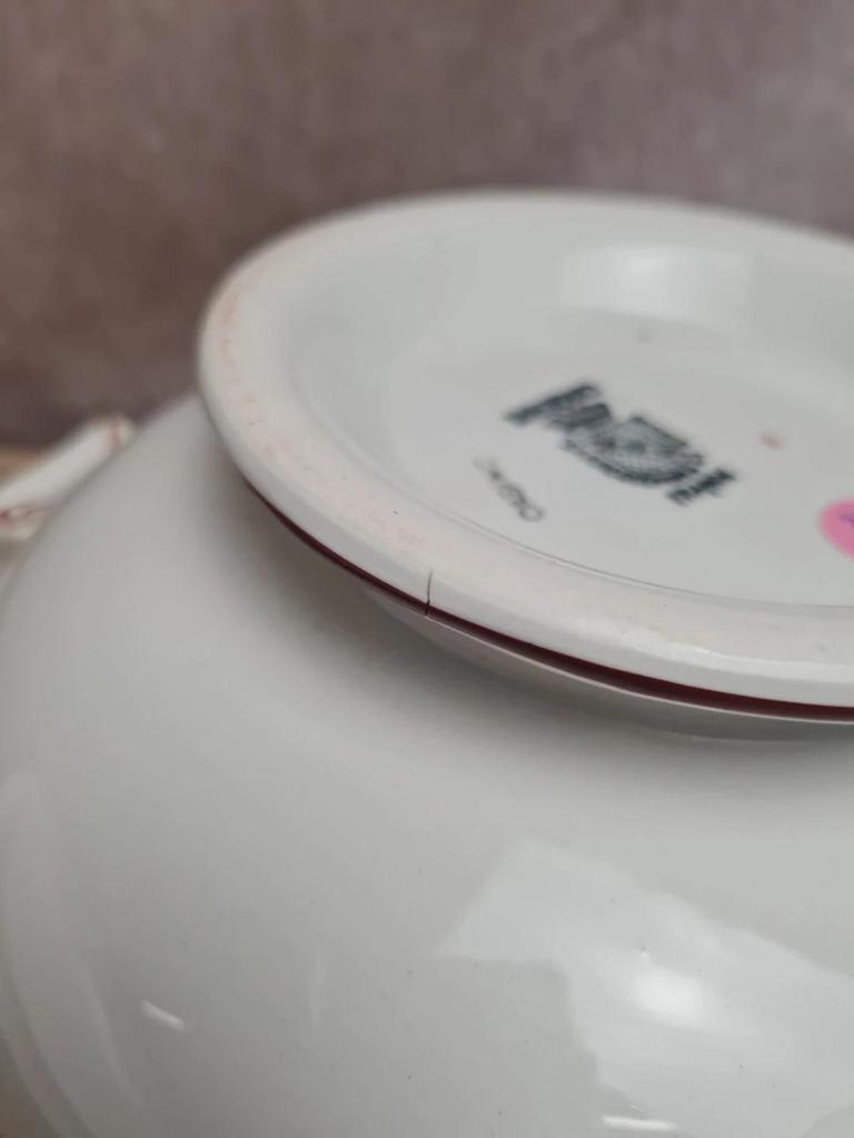 Soupière + plat Sarreguemines Digoin modèle Casino – service ancien charmant