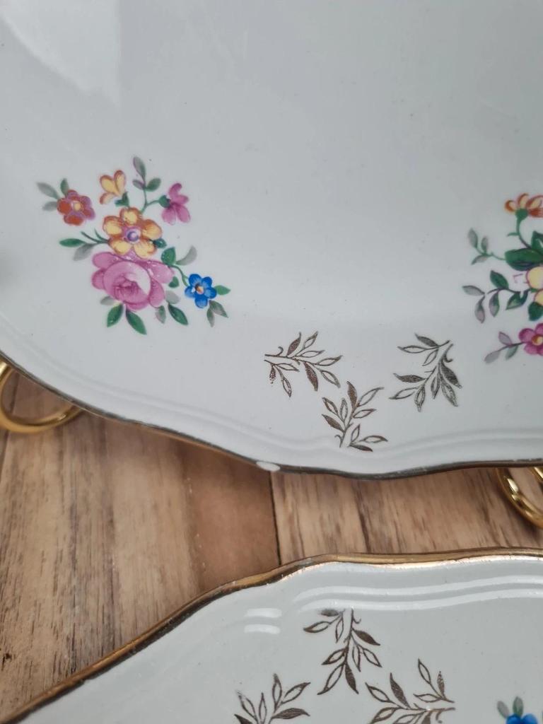 Lot de 6 assiettes à dessert fleuries L’amandinoise 🌸🍰