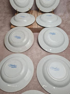 Lot de 9 assiettes creuses anciennes Saint-amand & Hamage modèle Jardinière 🌿