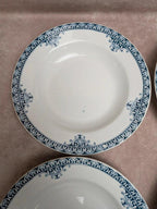 Lot de 6 assiettes creuses Terre de Fer St Amand modèle Andrinople