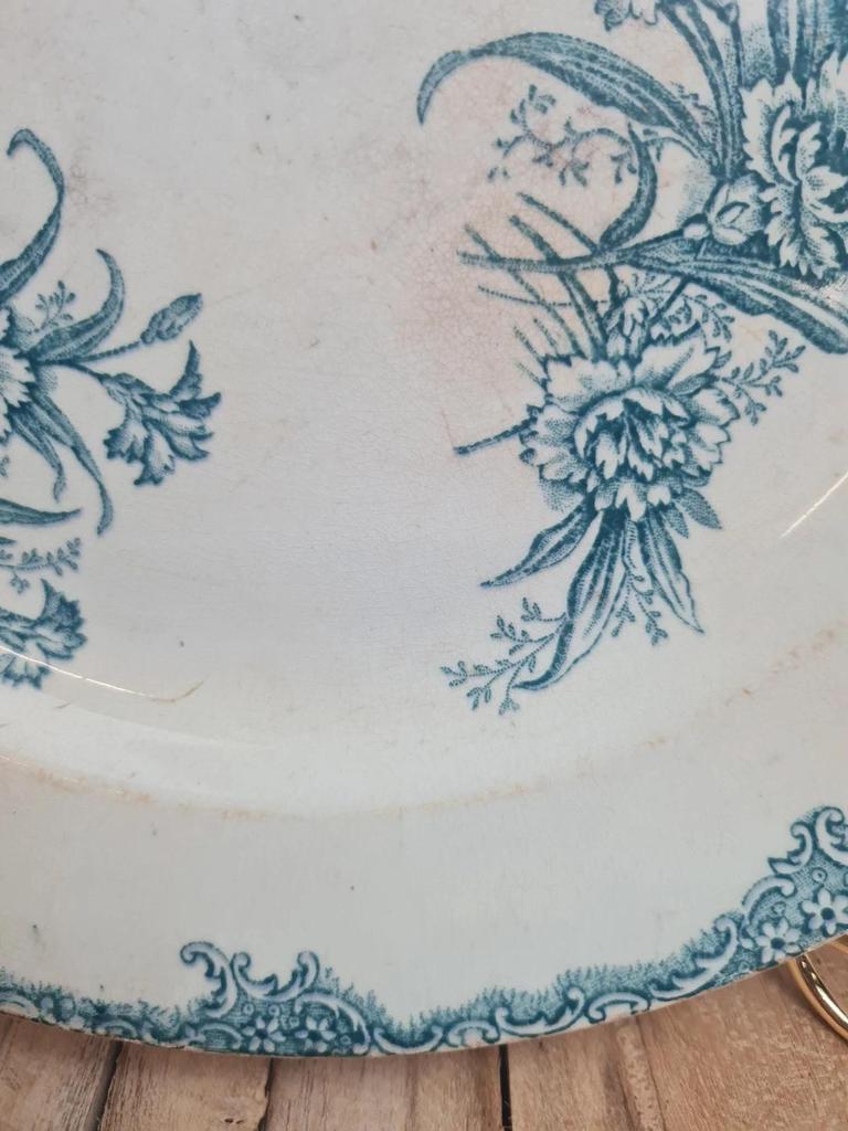 Grande assiette Terre de Fer Clairefontaine modèle Œillet 🌿