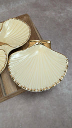 Présentoir coquillage vintage Siloa Paris + 2 coquilles