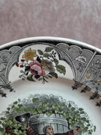 Assiette parlante polychrome Creil et Montereau – Lebeuf Milliet & Cie – Xixe