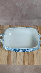 Légumière ancienne Kg Lunéville modèle Marceau décor bleu