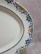 Grand plat ovale K&g Lunéville modèle Lisbonne ancien 41,5 cm