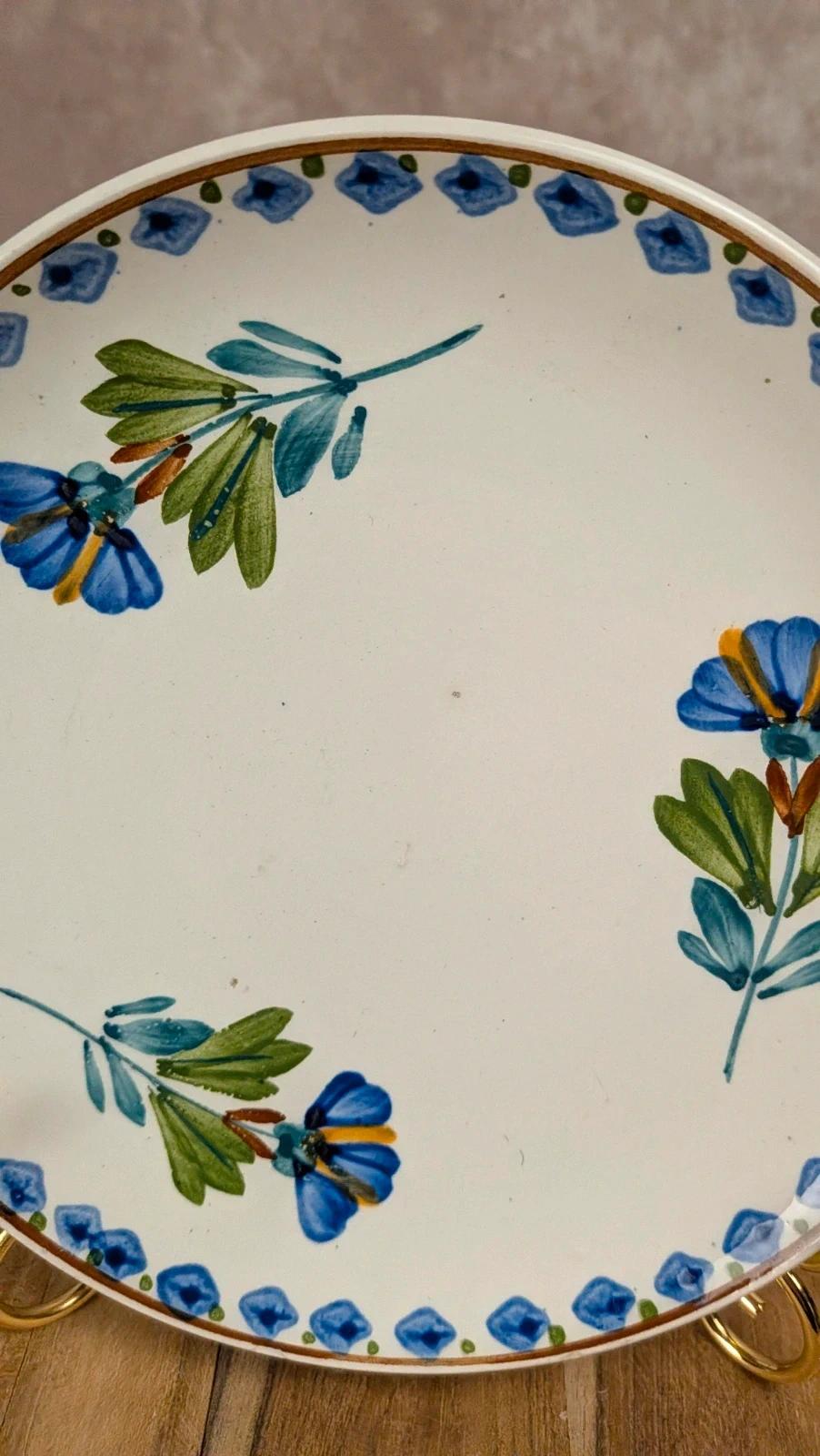 Petite assiette vintage Sarreguemines modèle Neva
