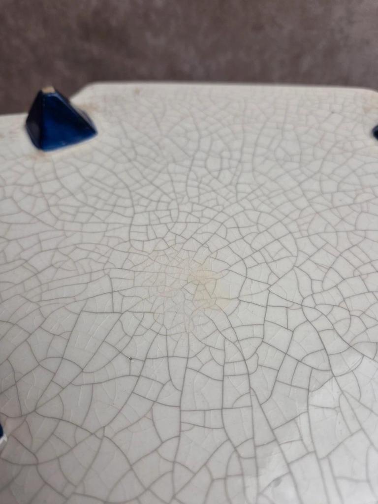 Centre de table ancien Keller & Guérin Lunéville attribué – décor Renaissance Xixe