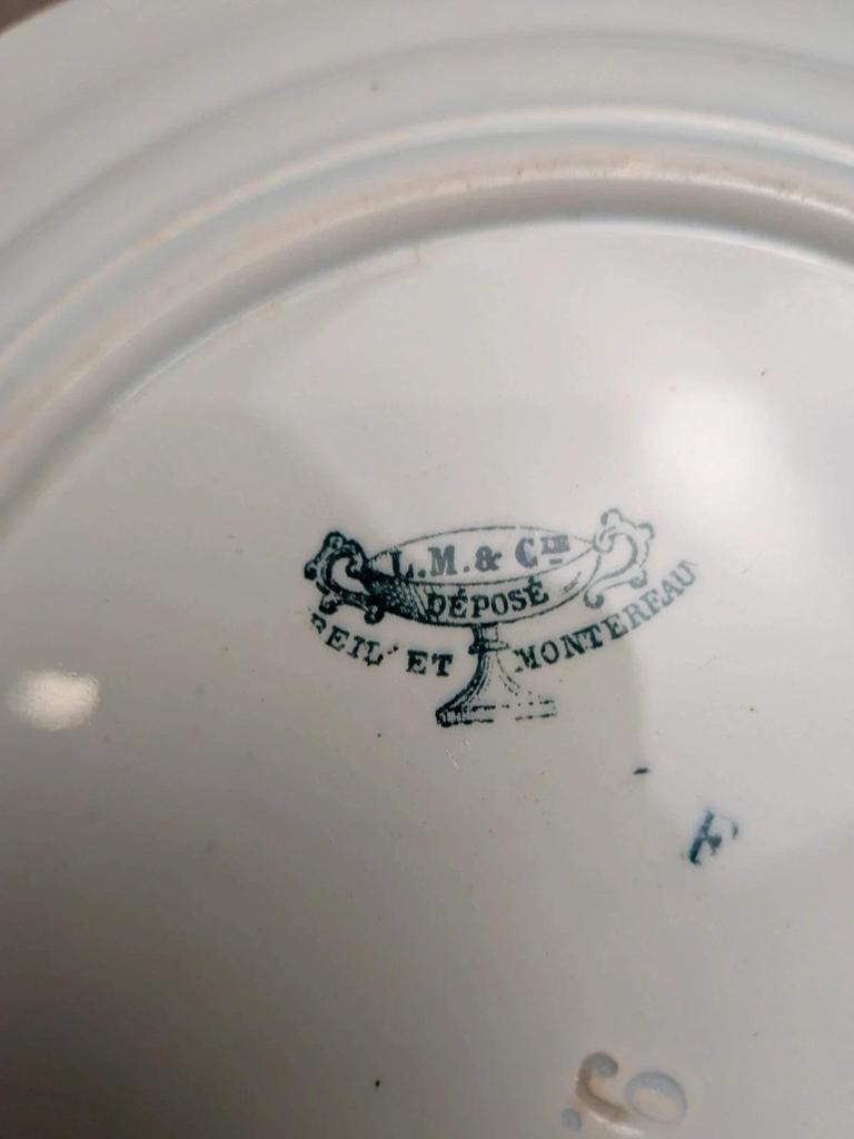 Assiette parlante Terre de Fer Creil et Montereau Algérie 1878 n°210