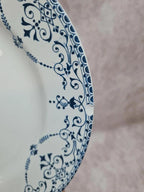 Lot de 3 assiettes à dessert Terre de Fer Hb & Cie – Service Balzac bleu 💙