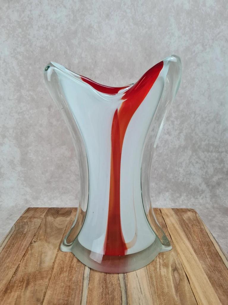 🩸 Vase en verre d’art de Murano – années 60/70