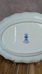 Plat ovale ancien Lunéville – Modèle The Cottage –
