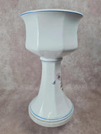 Cache - pot sur pied en porcelaine fleurie 🌿 Vintage années 70