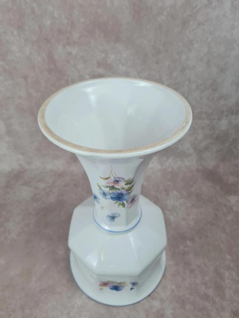 Cache - pot sur pied en porcelaine fleurie 🌿 Vintage années 70